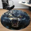 1PC Wolfpack Alpha Office Round Area Rug, Mat Suitable For Office, Under Office Chairs Bedroom Living Room Home Decor, Room Deco
