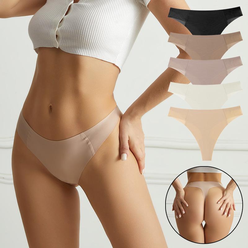 Damen Frühlings- und Sommer Fitness Yoga Nahtloser Low-Waist Tanga Unterwäsche