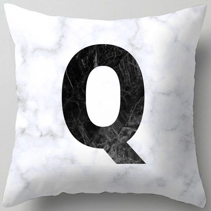 Living Room Sofa Pillow, Office Seat, Lumbar Pillow, Bedside Pillow, Simple Letter Printed Pillow Case, Home Furnishing