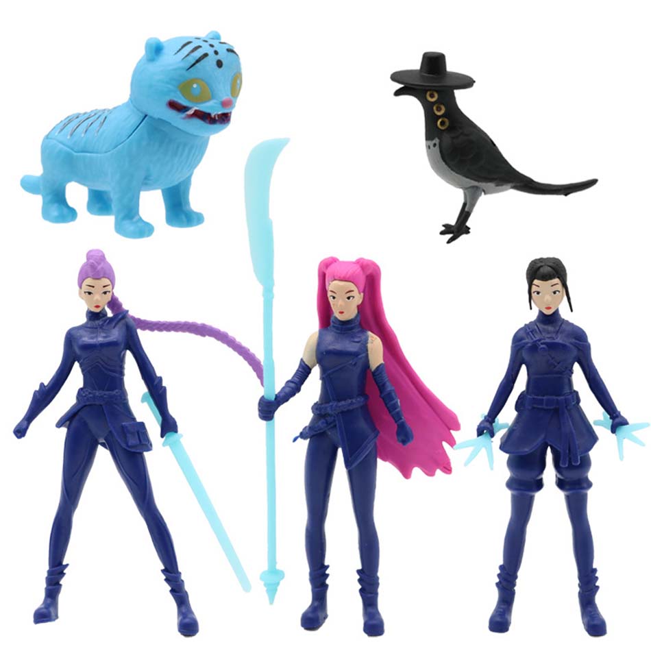 Anime k pop demon hunters Figure Model Toy Cartoon Gaming Peripherals Desk Decoration Collection Figures Model Toy For Kid Gift