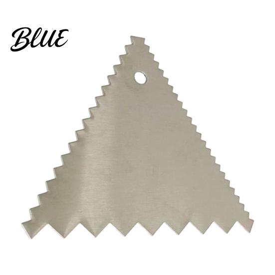 Dough Divider for Bread Stainless Steel Cake Scraper with Multi-faceted Sawtooth Rectangle/Pentagon/Triangle/Semi-circle Shape Cream Smoother