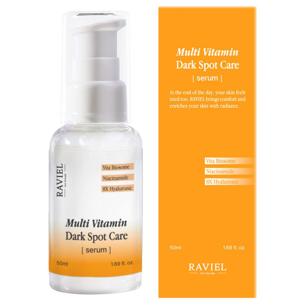 Raviel [3-Day Dark Spot Improvement 17.4%] Multivitamin Dark Spot & Blemish Serum 50ml / High-Concentration Vitamin C Whitening Ampoule