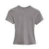 Sexy European & American Style Slim Fit Short Sleeve Round Neck T-Shirt - Versatile Summer Basic