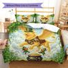 Greenorg Anisms Pattern Bedding Quilt Set Quilt Cover Pillowcase Home Decoration Birthday Gift (1 * Duvet Cover + 2 * Pillowcase, Without Core)