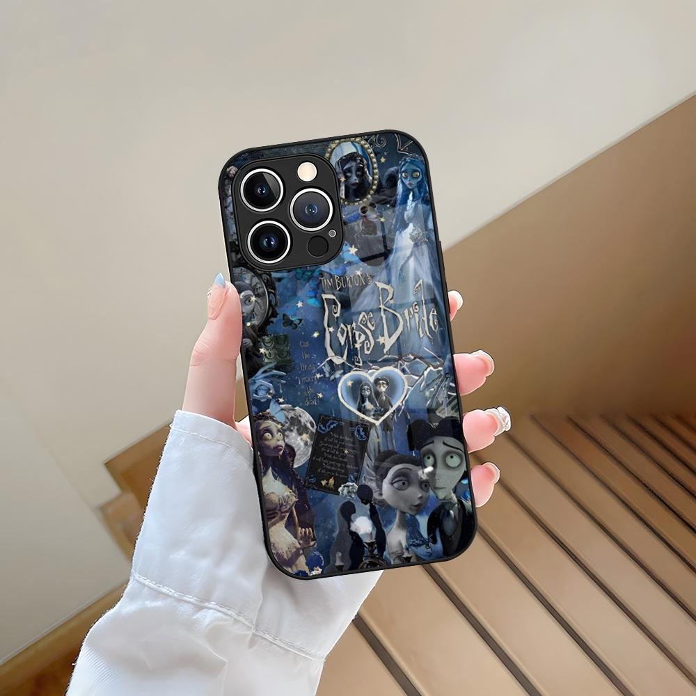 

Corpse Bride Phone Case Tempered Glass For IPhone 13 17 15 16 14 12 11 Pro Max Plus Mini XR XS SE2020 Coque iPhone 13