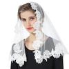 Lace Flower Scarf Round Bandana Fashion Prayer Kerchief Church Shawls Scarves Muslim Head Wraps Lace Veil Mass