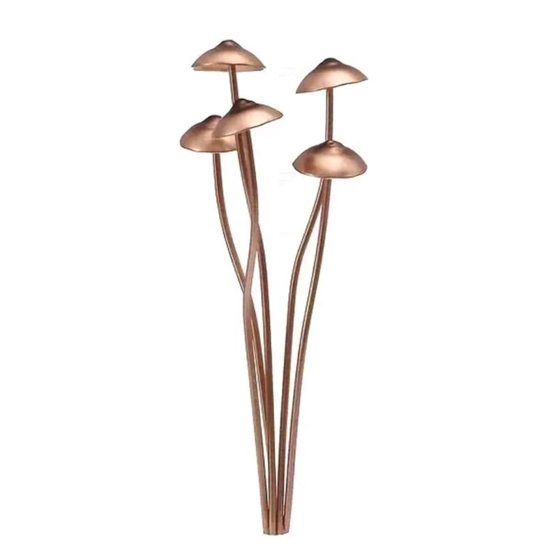 

Antique Iron Mushroom Stake Lawn Decorative Stake With Rusty Finish For Garden Flowerbed Yard Landscape Accessories 1