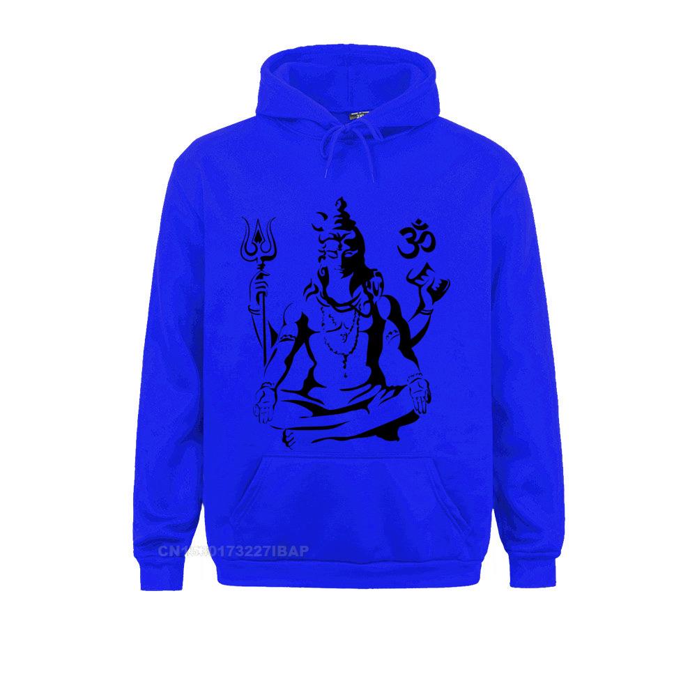 Lord Shiva Sketch Hoodie Men Long Sleeve Stylish Crewneck Cotton Clothes Travel Harajuku Hoodies For Men