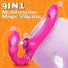 Wireless Double Ended Vibrator for Women,G-Spot Dildo Vibrator with Remote Control,10 Vibration & 5 Flapping Modes Sex Toys for Lesbians and Women