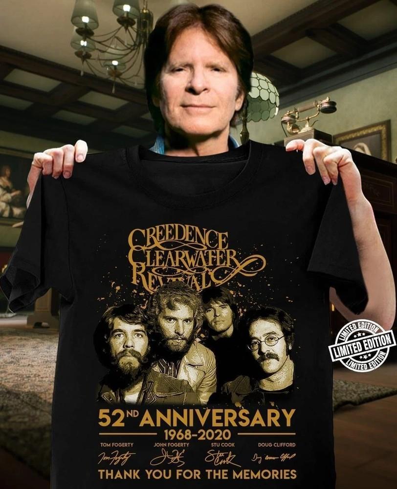 

Creedence Clearwater Revival 52 роки Подарунок для фанатів Унісекс S-5XL Футболка BI04_268 Унісекс Футболка XXXL