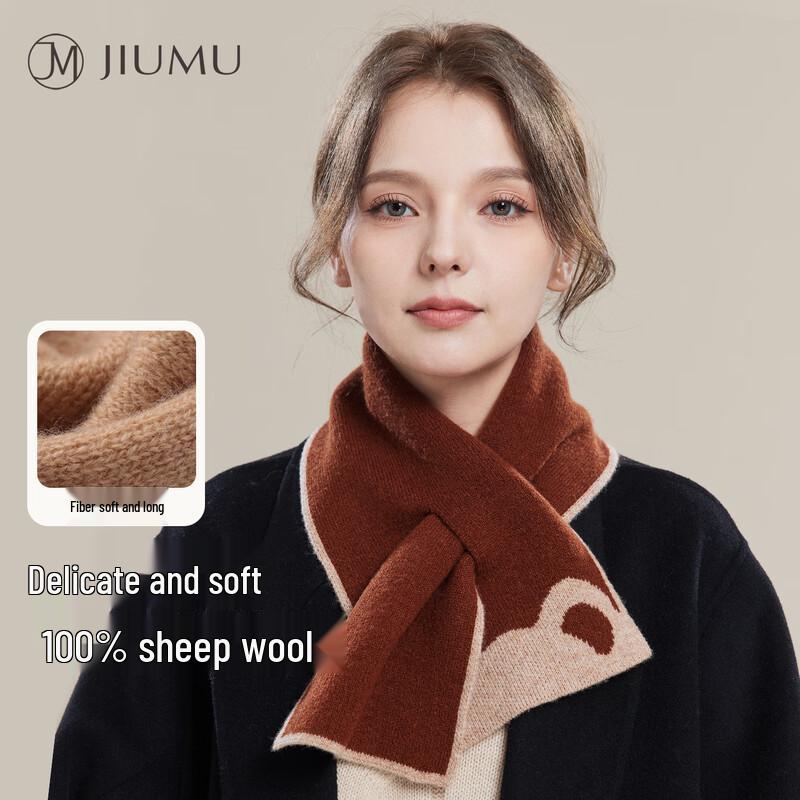 

JIUMU Women s 100% Pure Wool Winter Scarf