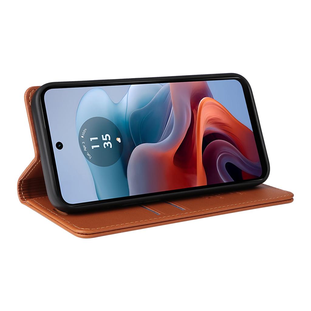 YIKATU YK-001 For Motorola Moto G45 5G/G34 5G Case Magnetic Closure Full Protection Leather Phone Cover