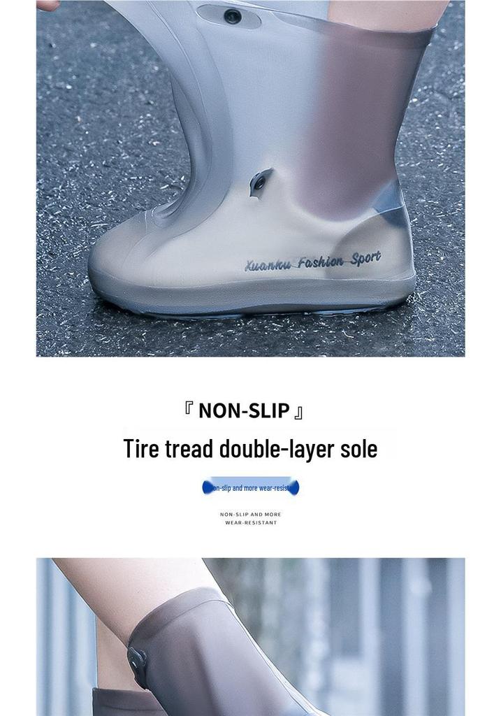 Anti-Slip Waterproof Silicone Shoe Covers for Adults & Children - Wear-Resistant Rain Boots