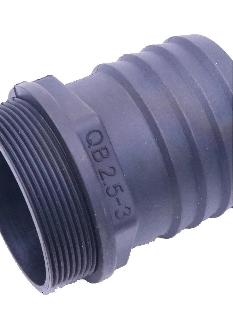 Thickened Plastic Male Thread Hose Connector Water Pump Adapter (4", 3", 1.5")
