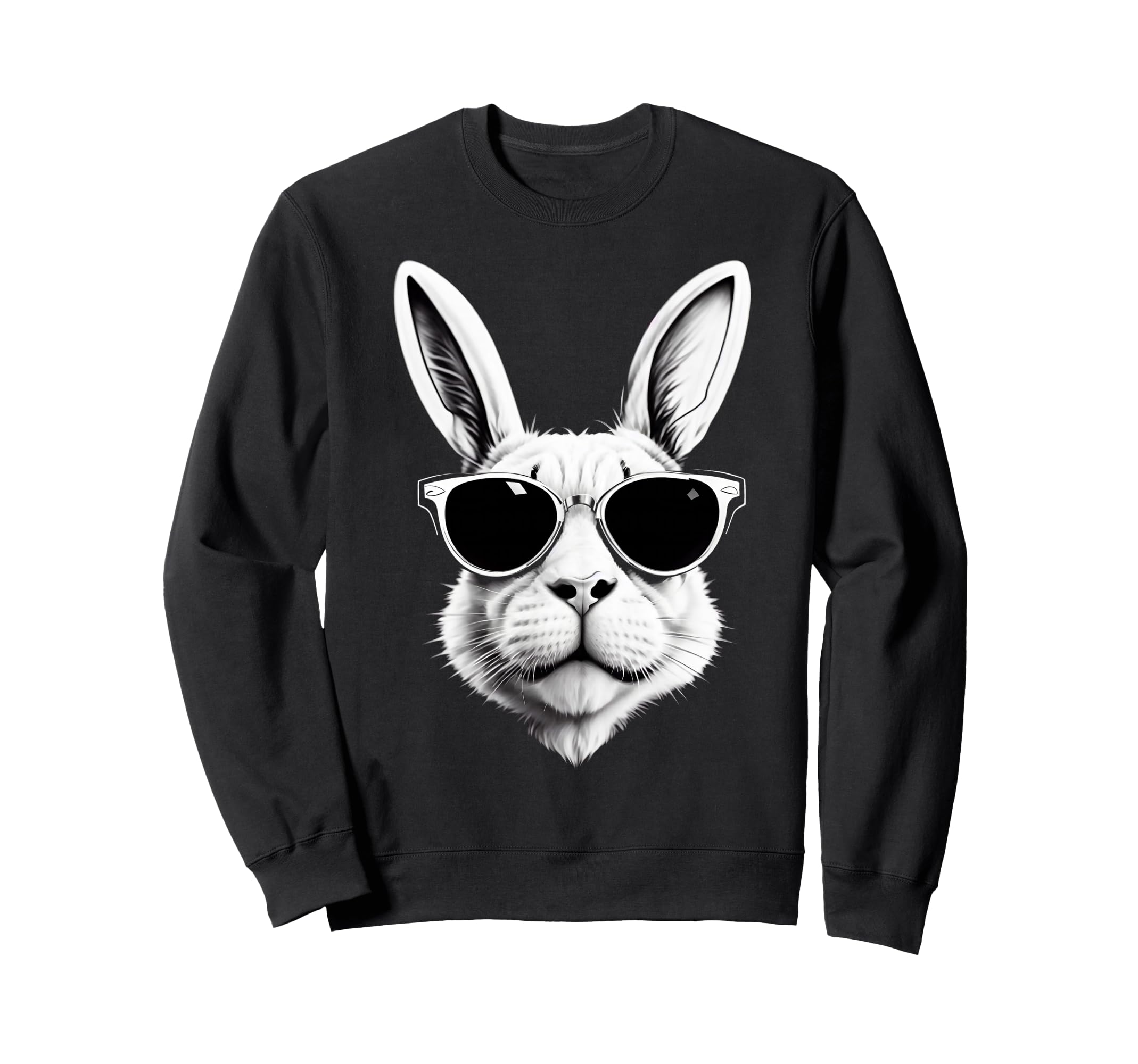 

Bunny Face Rabbit with Sunglasses Easter Day Sweatshirt