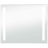 Bathroom Wall Mirror with LED Lights 80 x 60 cm
