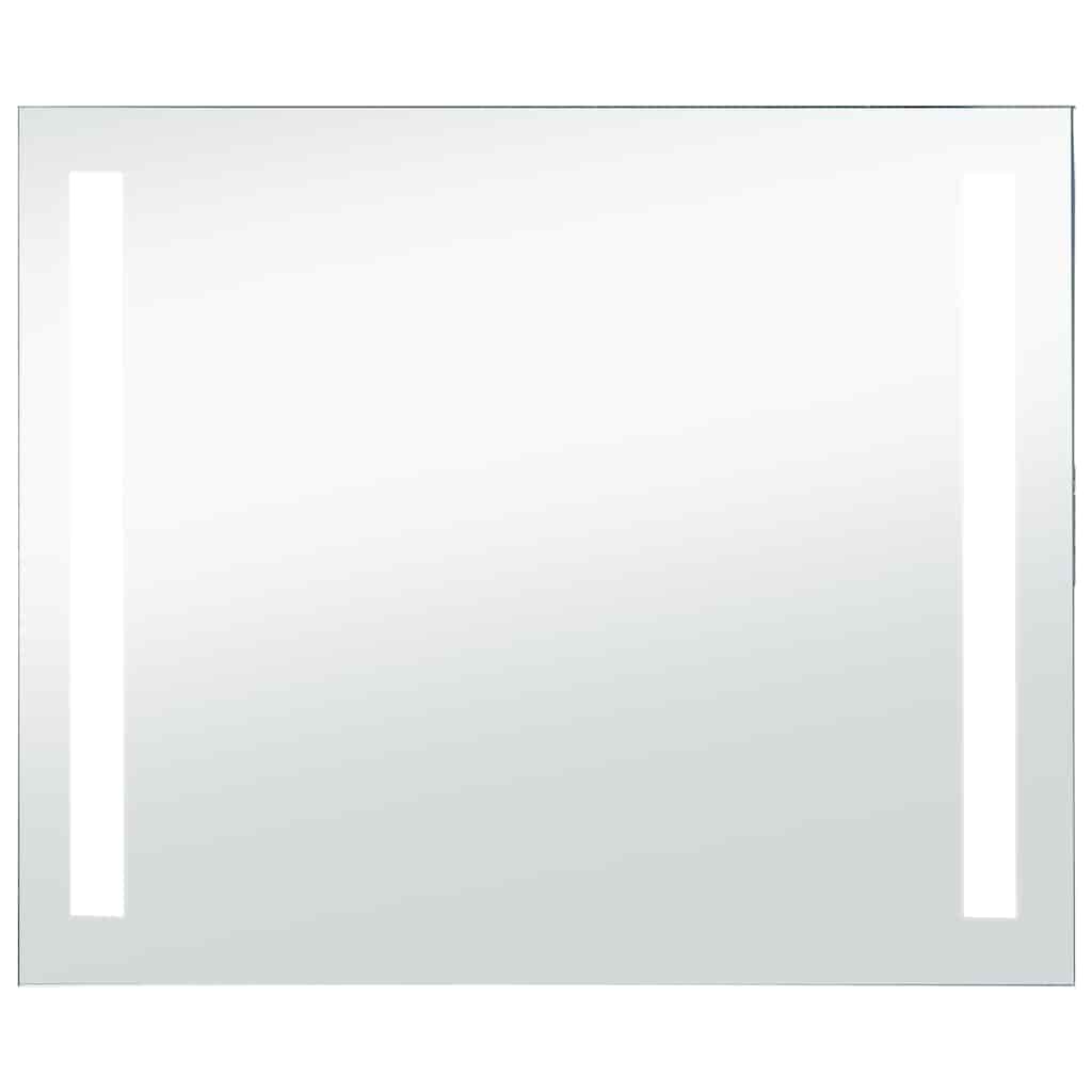 Bathroom Wall Mirror with LED Lights 80 x 60 cm