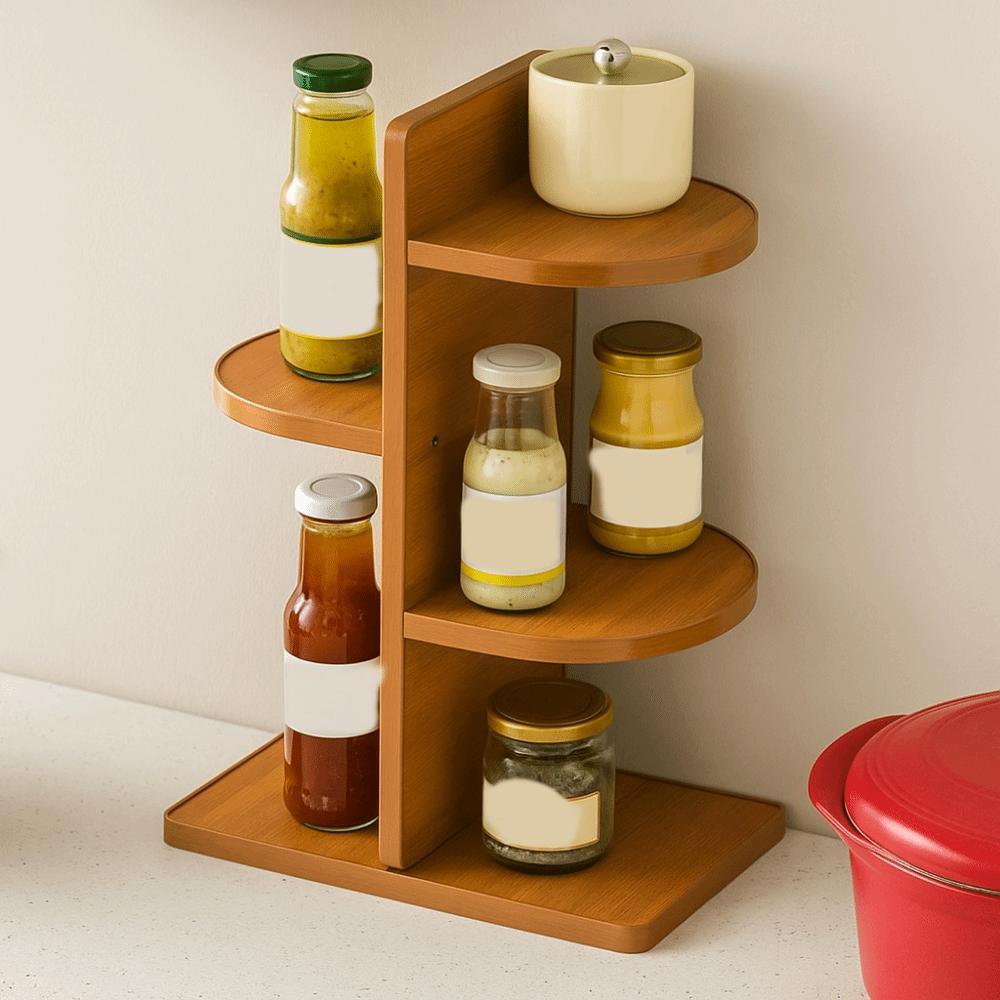 Platzsparendes Gewürzregal mit großer Kapazität, Gewürzflaschenhalter, Tassenhalter für Zuhause