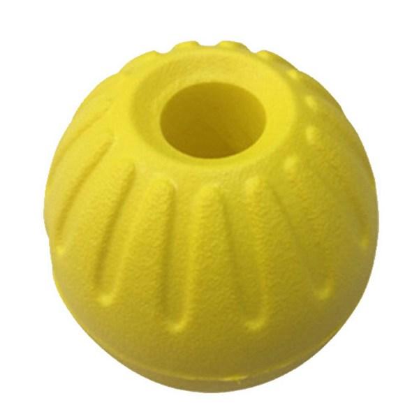 Dingdongpet Haustier großer Hund Gummi Spielzeug, gelb, 1 Stück