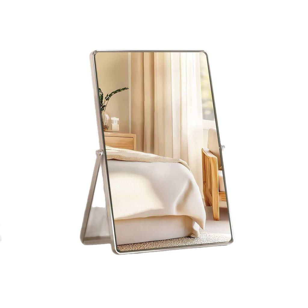 Elegant Rotating Makeup Mirror - Retro Style for Bedroom or Dormitory Dressing Table