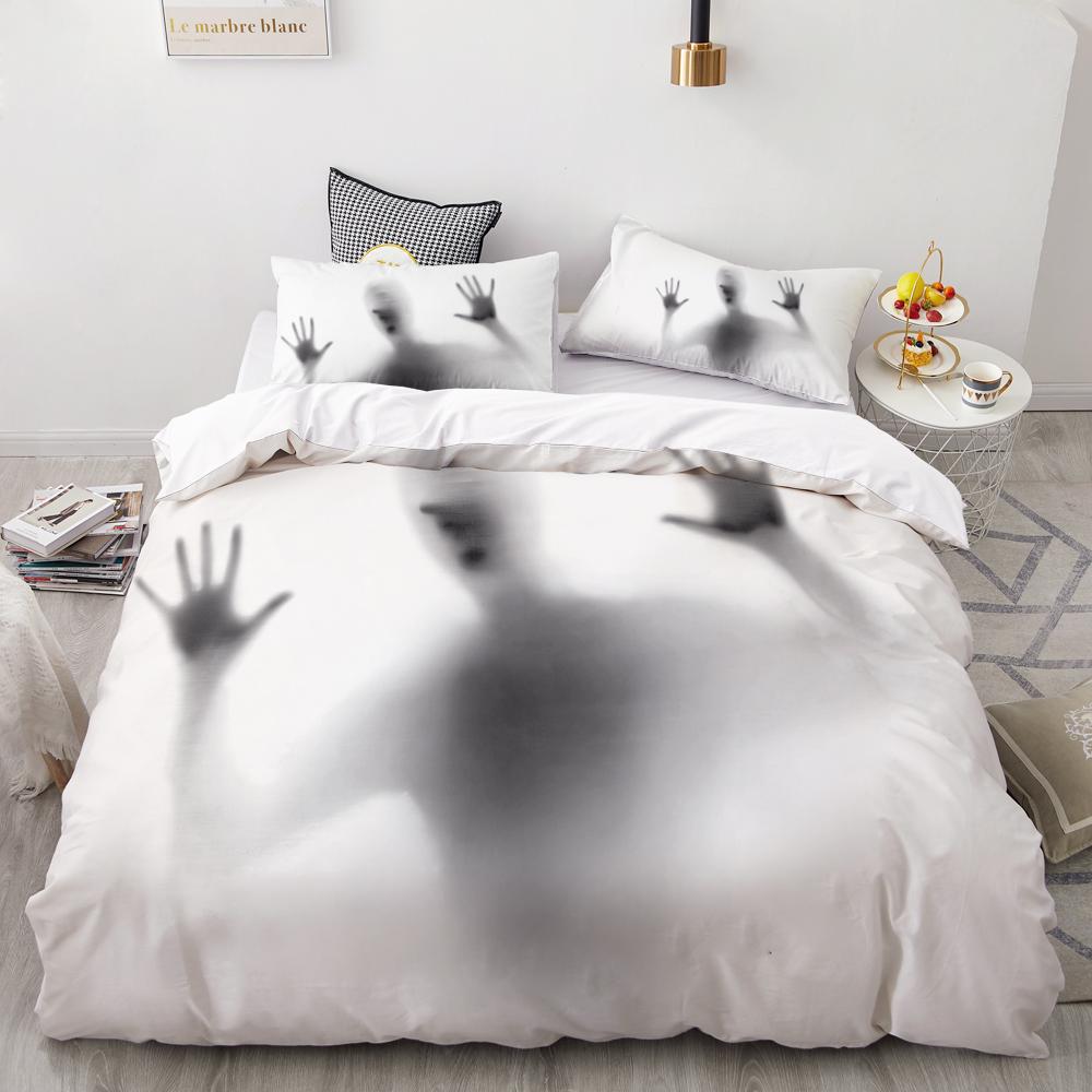 3D Print Bedding Set Custom/Europe/USA Queen/King,Duvet Cover Set,Quilt/Blanket Cover Set Halloween Black Forest,drop Ship