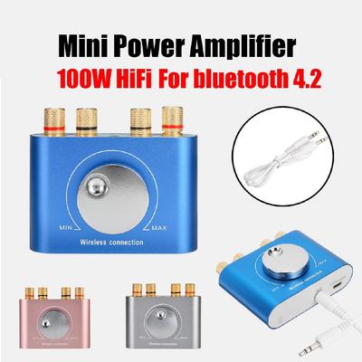 100W Digital Amplifier Hifi Stereo Bluetooths 12V 4.2 Home Audio Power AMP