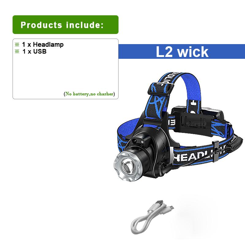 

500 Вт светодиодный фонарь высокой мощности, сигнальный фонарь, ультраяркий водонепроницаемый налобный фонарь для верховой езды, кемпинга, дальнего света D-L2 no battery