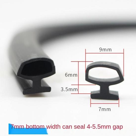 5/10M Bottom Width 5/6/7mm EPDM Sealing Strips Bridge Aluminum Door/window Sealed Plastic Strips Energy Saving Windows And Doors(7mm,5M)