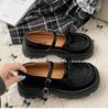 Módní roztomilé retro mašličkové platformové boty na silném podpatku dámské 2025 nové jarní a podzimní boty Mary Jane s nízkým svrškem