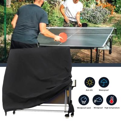 Funda para Mesa de Ping Pong de Alta Resistencia Impermeable a Prueba de Polvo Cubierta Protectora para Tenis de Mesa para Almacenamiento de Mesa de Ping Pong para Interior/Exterior