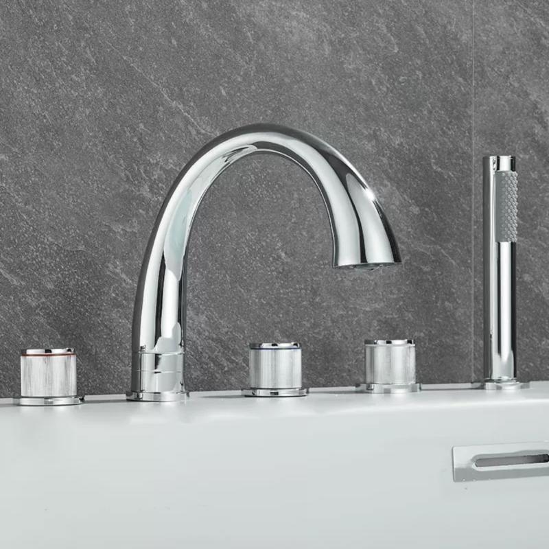 TLXT Deck Mounted Hot & Cold Bathtub Faucet