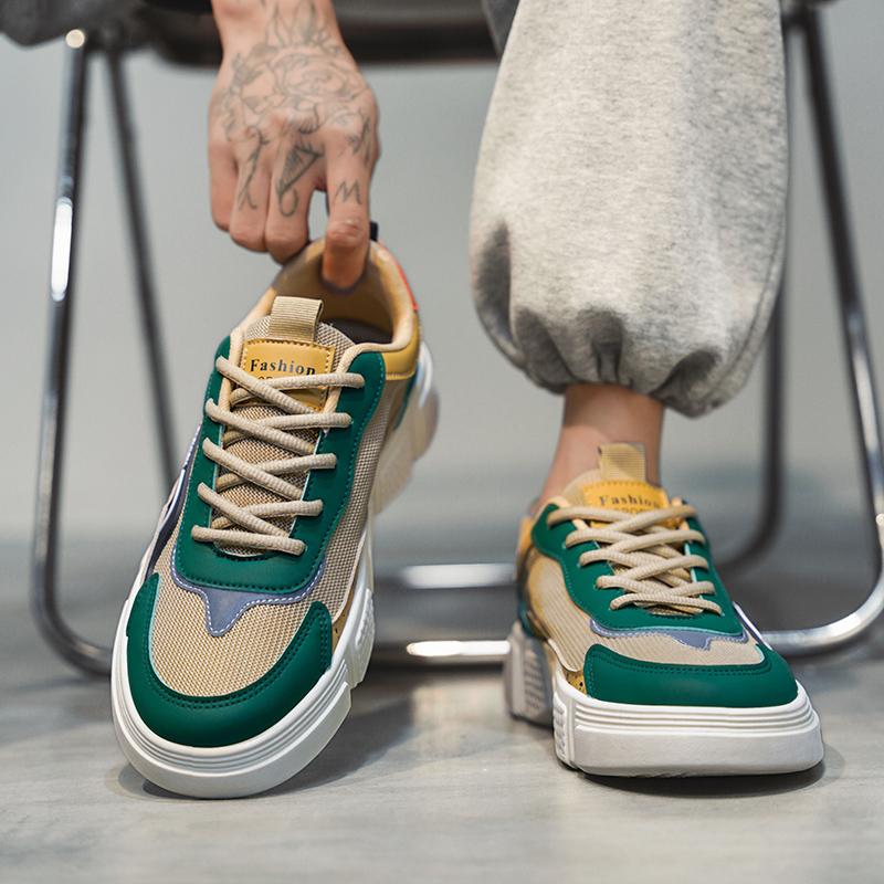 New love partner Wudao fashion personality leisure sports board shoes students with breathable trend wear-resistant men's shoes