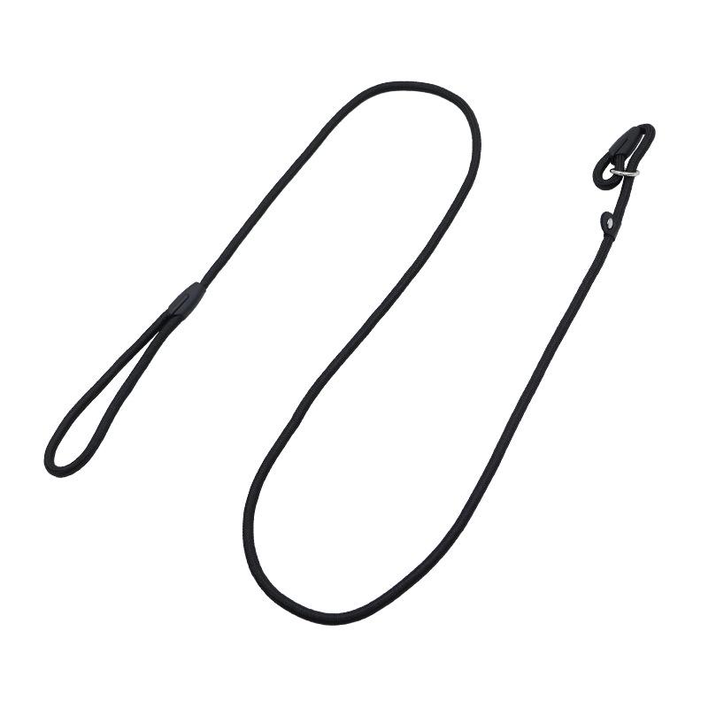 

Высококачественный нейлоновый поводок для собак P-образная веревка для маленьких и средних питомцев 1.0x130cm чёрный