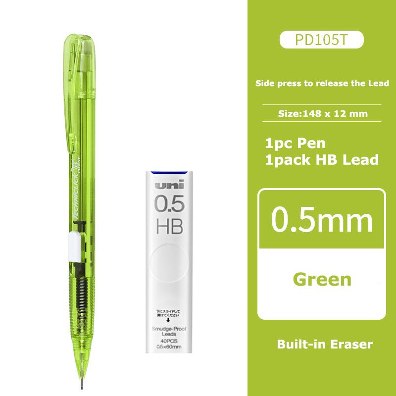 Япония Pentel Набор стержней для механического карандаша, Нескользящий цветной корпус, Боковая кнопка, Автоматические карандаши, Полезные школьные принадлежности для учеников