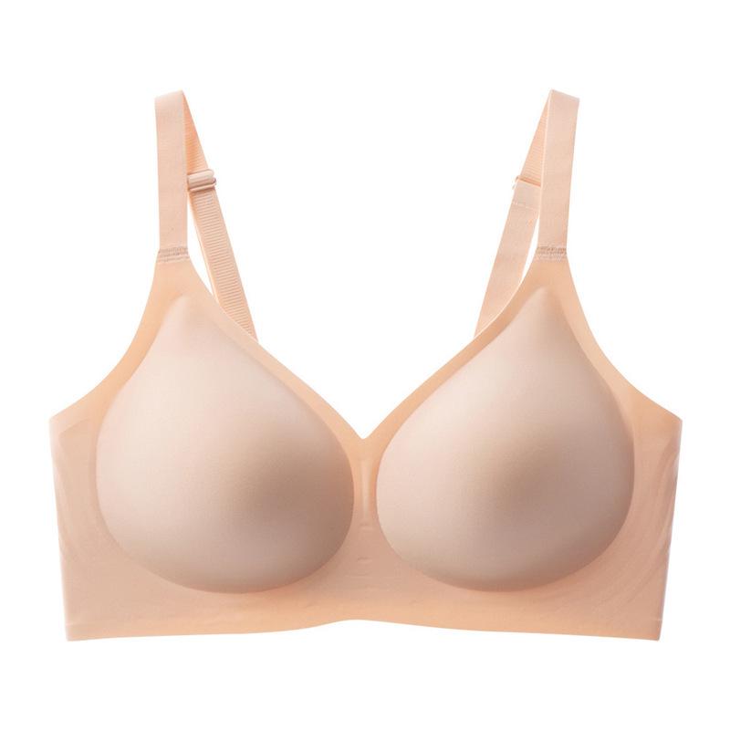 Cross-Border Plus Size Seamless Women's Bra: Anti-Sagging, Breathable, Wire-Free, Thin Cup with Support