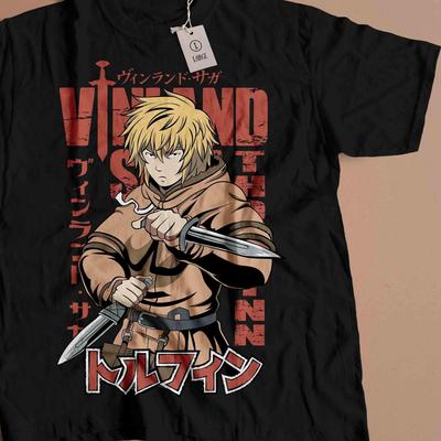 Viking Anime Shirt, Vintage Seinen Manga Tee, Retro Japanese Anime Streetwear Oversized Graphic T Shirt