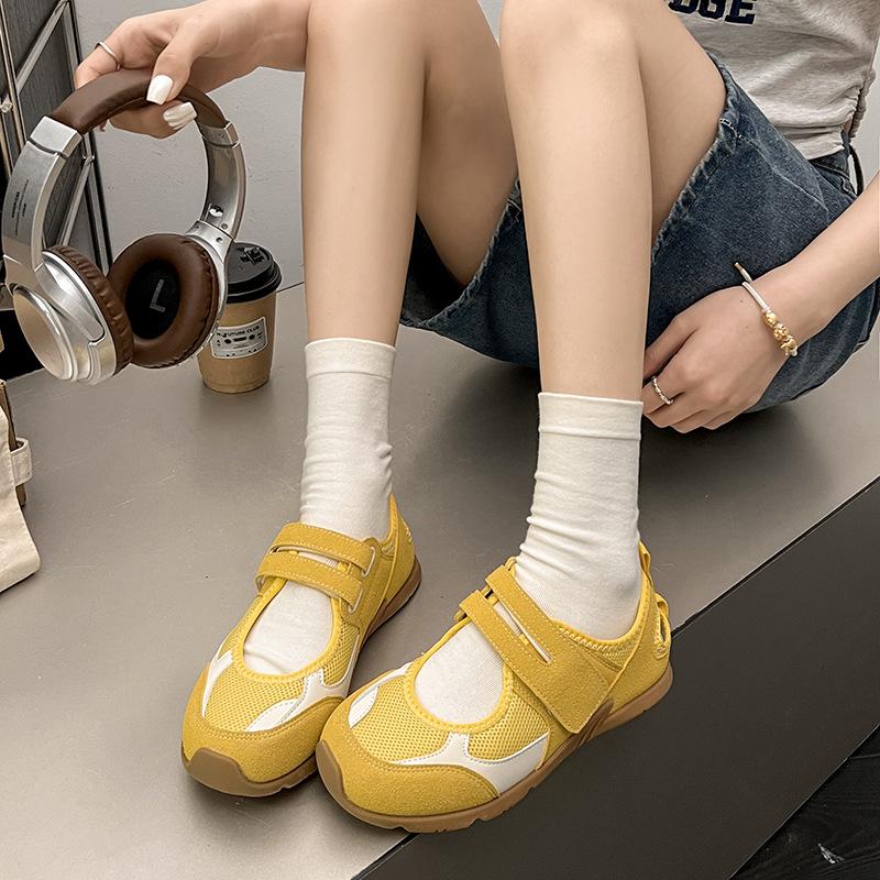 Yueyu 2025 Summer New Versatile Hollow Mesh Mary Jane Dexun Shoes Women's Korean Sports and Leisure Shoes