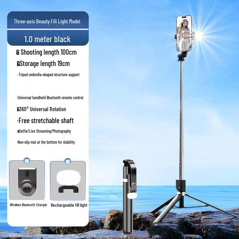Bluetooth Selfie Stick Tripod: Portable, Multifunctional Phone Holder