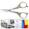 European Retro Scissor DIY Hand Made Cross Stitch Craft Creative Fancy Antique Needlework Tools(Bronze(B01 003 00124) )