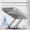 360° Rotating Foldable Laptop Stand - Portable Metal Desktop Riser with Cooling Feature
