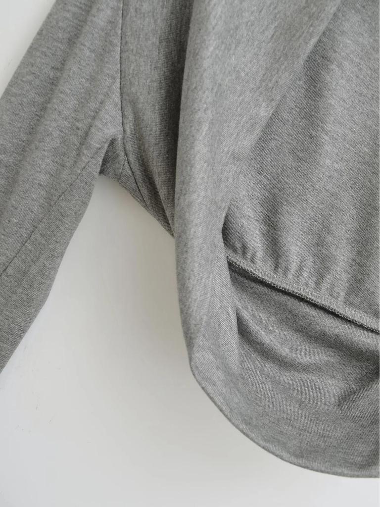 Damen Spicy American Langarm Cropped Sport-Strickjacke mit Daumenloch für Yoga und Tanz