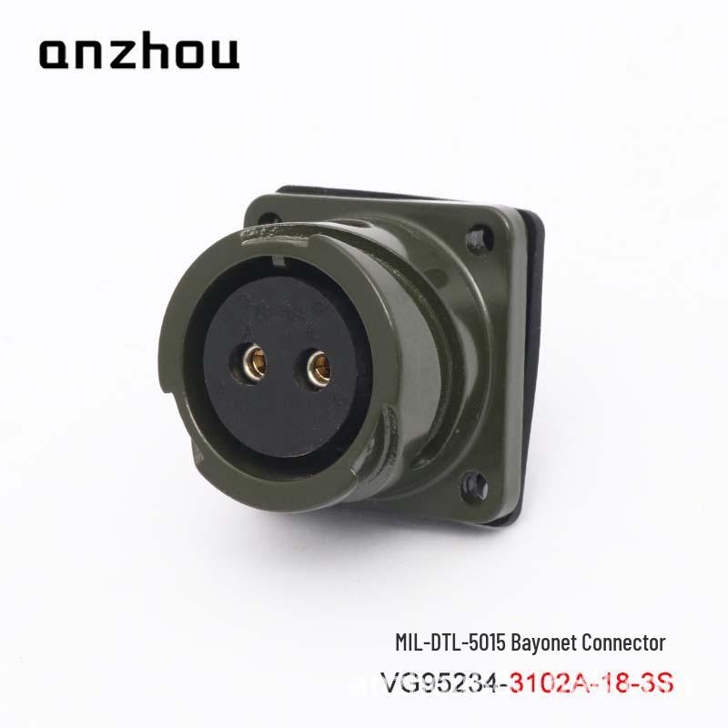 Two-core VG95234-18-3S Bayonet Aviation Plug, US Military Standard Connector (CA06COME-18-3P)