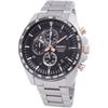 Seiko Quartz Chronograph SSB323P1 Men's Watch Stainless Steel Black Dial Water Resistant