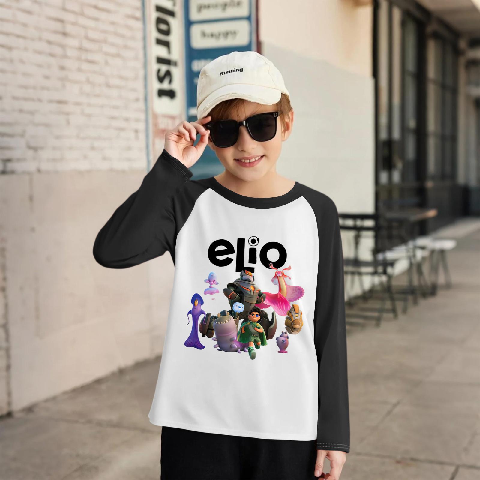

Children s Fashionable And Comfortable Round Neck Printed Loose Long-sleeved Top 110 чёрный
