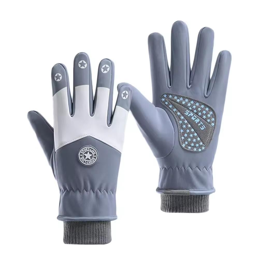 Winter Dikke Warme Pluche Kinderhandschoenen Waterdicht Antislip Buiten Balansfiets Rijden Skiën Buiten Speelhandschoenen voor Unisex