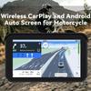 5" Obrazovka Motocyklová Navigace GPS Bezdrátové Apple Carplay Android Auto Motocyklový BT IP67 Vodotěsný Dotykový Displej