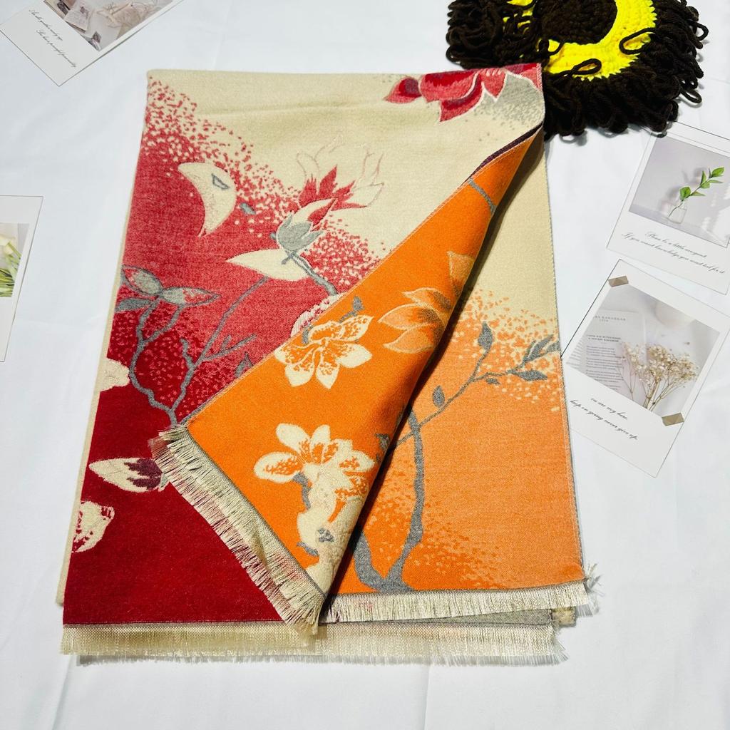 New All Match Cute Cat Pattern Autumn and Winter Scarf for Women Winter Warm and Thickened Air Conditioned Shawl