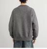 Men's American Retro Henley Collar Sweater: Autumn/Winter Clean Fit, High-End Feel, Solid Color Base Layer Knitwear