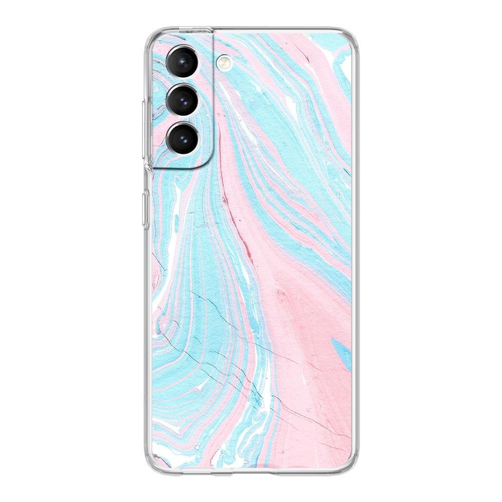 Rose Gold Pink Marble Queen Clear Phone Case For Samsung Galaxy S23 S22 5G S20 Ultra S21 FE 5G S10E S9 S8 S10 Plus Soft Cover