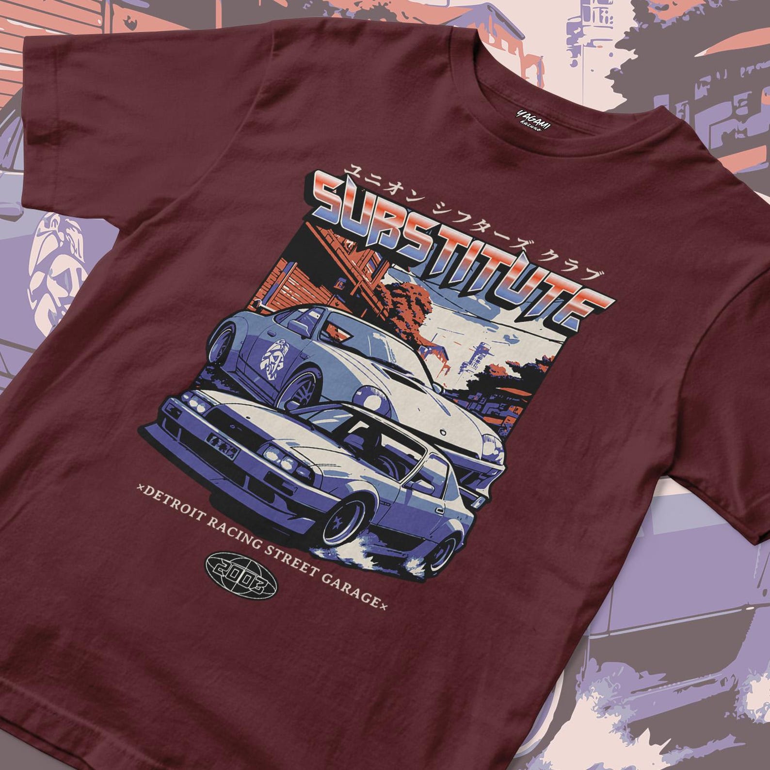 Substitute Street Racing Shirt | Retro JDM Car Graphic Tee S
